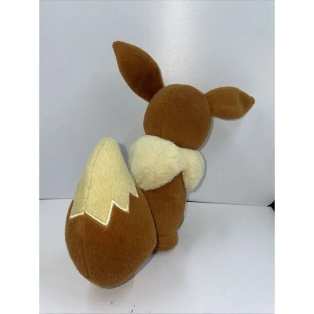 Pokémon EEVEE 2016 TOMY Pokemon‎ Plush Stuffed Animal Toy Closed Eyes 8